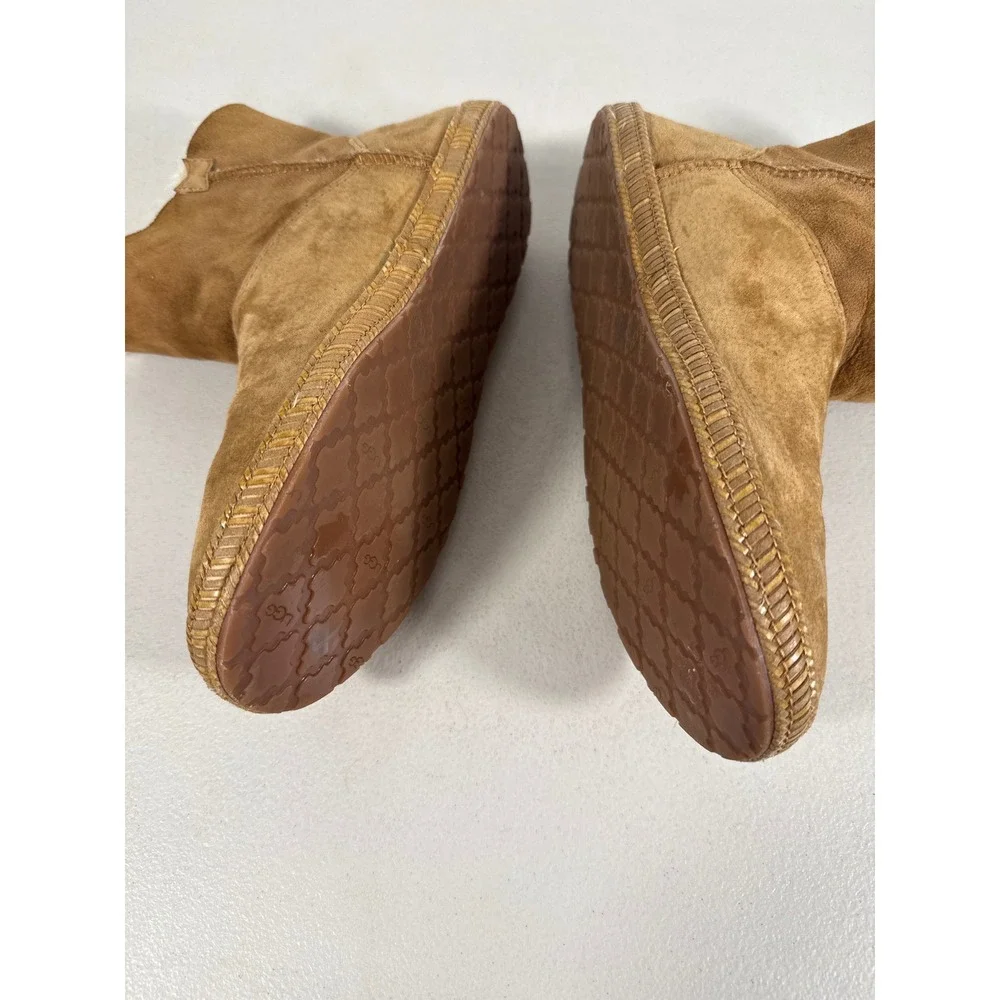 UGG Australia Isadora Chestnut Suede Shearling Toggle Boots 1007755 Womens 9